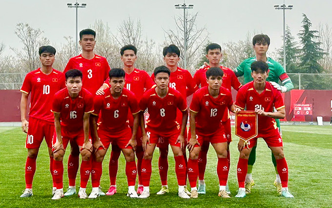U23 Việt Nam có kết quả chấp nhận được trước U23 Triều Tiên - Ảnh: VFF 