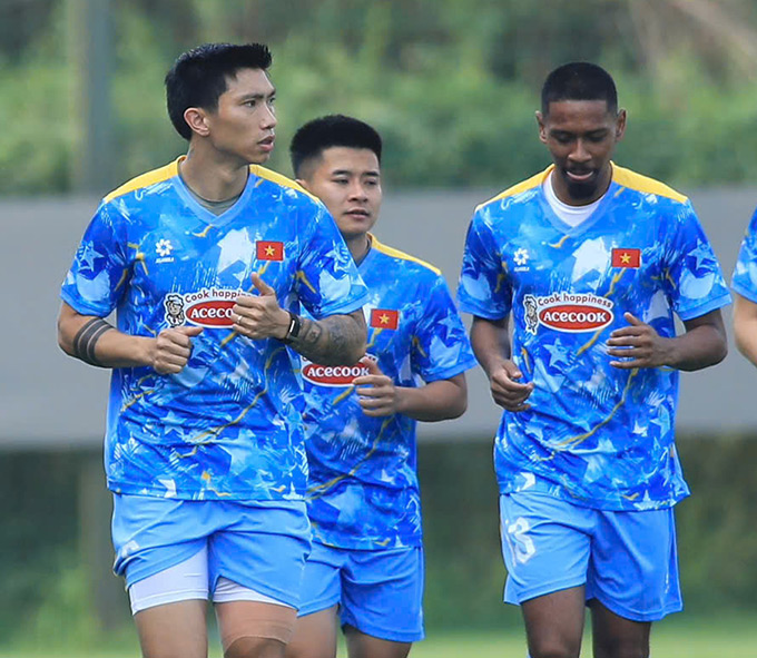 Văn Hậu, Đình Trọng được kỳ vọng - Ảnh: Phan Tùng