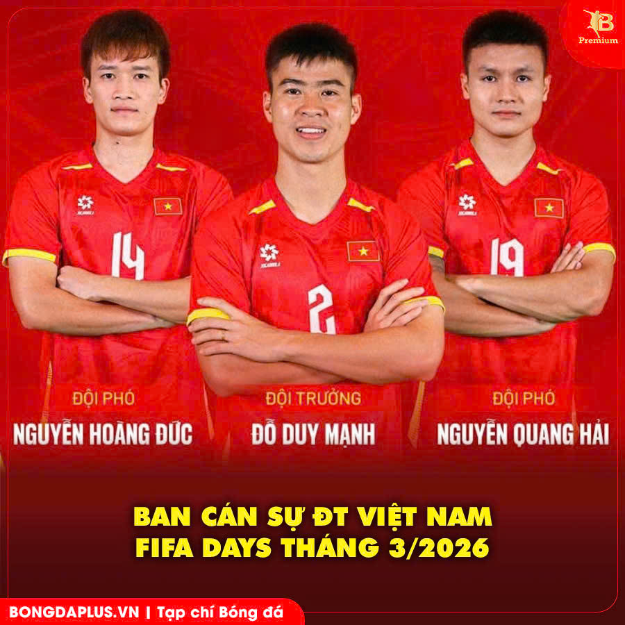 HLV Kim Sang Sik chốt ban cán sự ĐT Việt Nam cho loạt trận FIFA Days tháng 3/2026 