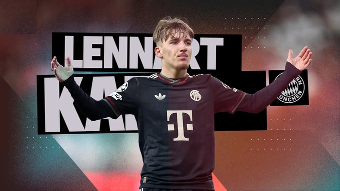Lennart Karl của Bayern Munich cũng là tài năng trẻ được đánh giá rất cao - ảnh Goal.com