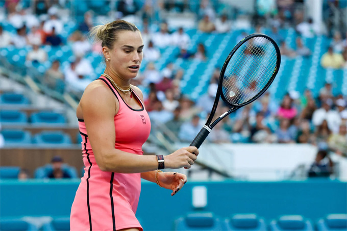 Sabalenka khuất phục thành công "ngựa ô" Baptiste tại tứ kết. Ảnh: WTA