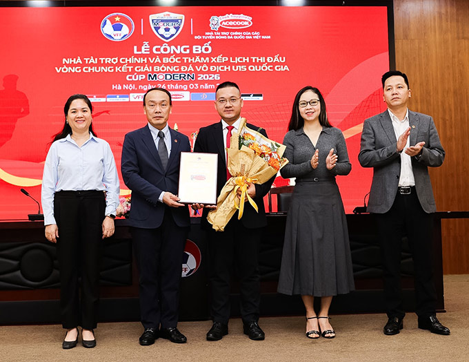 Lễ ký kết, công bố Acecook Việt Nam là Nhà Tài trợ chính và bốc thăm xếp lịch thi đấu vòng chung kết Giải Bóng đá Vô địch U15 Quốc gia - Cúp Modern 2026