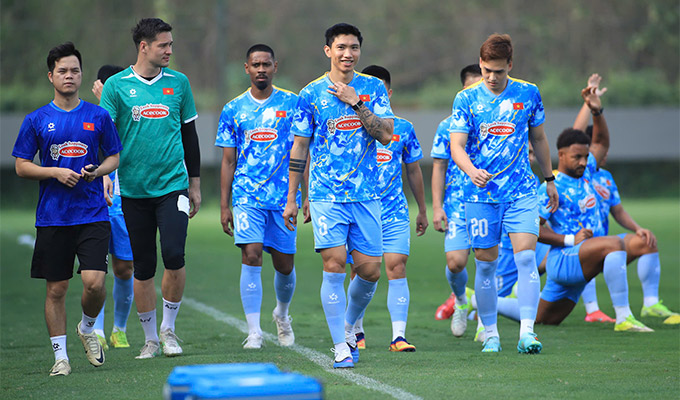 Văn Hậu trở lại ĐT Việt Nam sau 3 năm chấn thương - Ảnh: Phan Tùng 