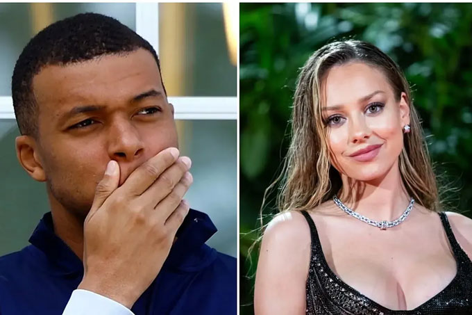 Mbappe rất thân mật với Exposito. Ảnh Marca