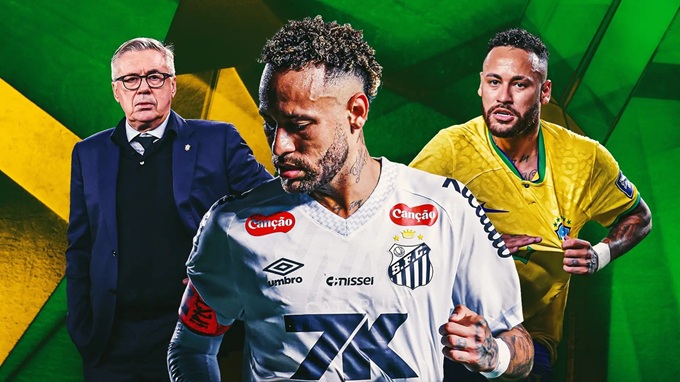 Sau trận thua Pháp, Ancelotti càng đối diện áp lực phải gọi lại Neymar
