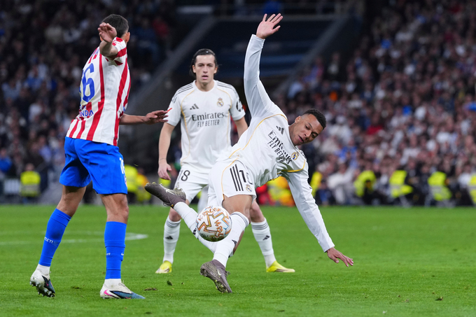 Mbappe ở trận derby Madrid gần đây
