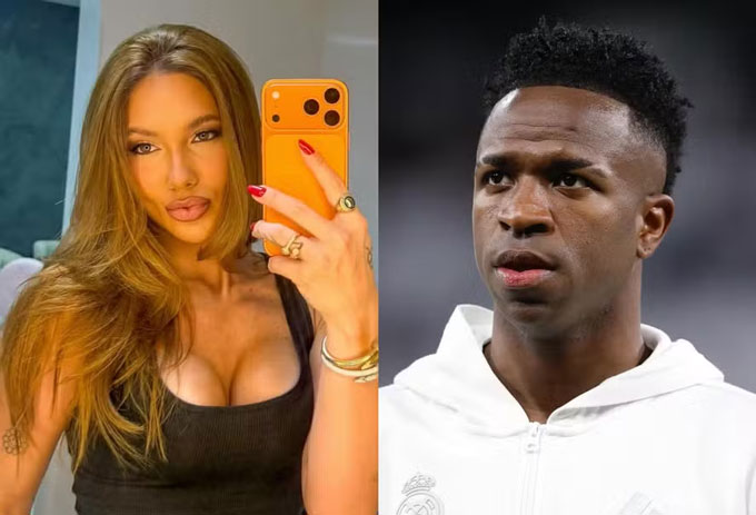 Virginia Fonseca, cô bồ bốc lửa của ngôi sao Real, Vinicius. Ảnh Twitter nhân vật.