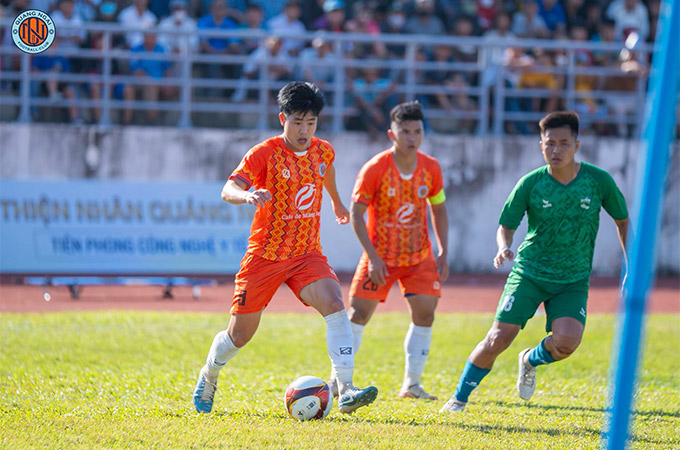 Quảng Ngãi hòa Lâm Đồng 1-1 trong trận ra mắt HLV Như Thành - Ảnh: QNFC