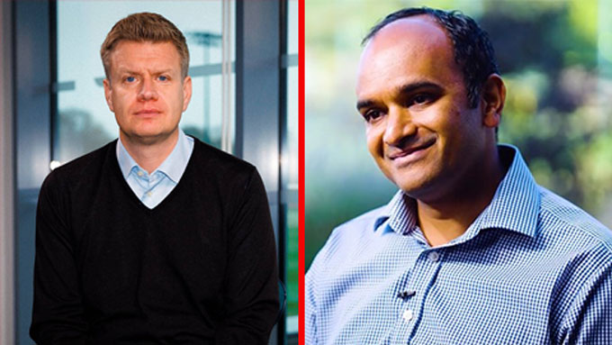 GĐTT Johan Lange (trái) cùng CEO Vinai Venkatesham đã mắc sai lầm nghiêm trọng khi bổ nhiệm Tudor. Ảnh - tottenhamhotspur.com