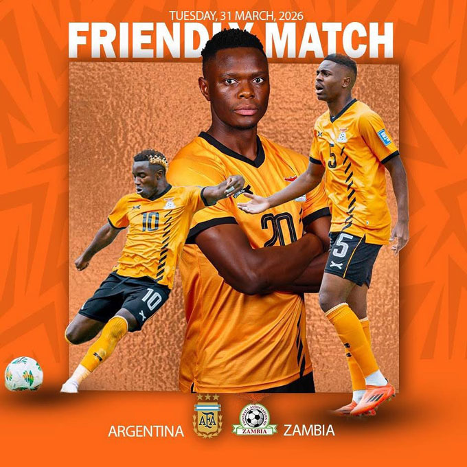 Zambia chuẩn bị có trận giao hữu với Argentina - Ảnh: Instagram zambiamensnationalteam