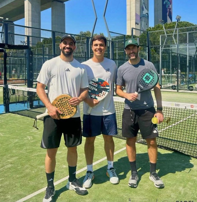 Amorim và Viana vẫn giữ mối quan hệ thân thiết. Ảnh Padel Expo