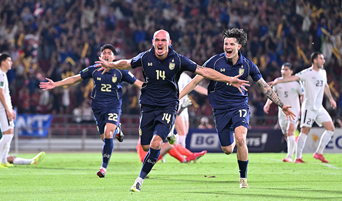 Niềm vui của Thái Lan khi lách qua khe cửa hẹp giành vé dự Asian Cup 2027 