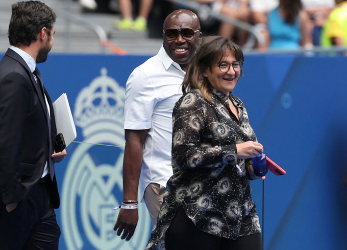 Ông Wilfrid Mbappe và vợ Lamari