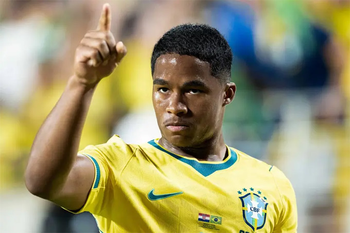 Endrick trở lại ĐT Brazil và nhanh chóng ghi dấu ấn