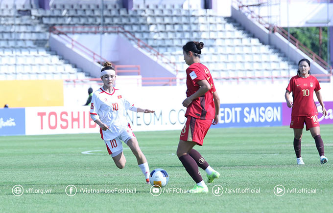 U20 nữ Việt Nam bước vào trận đấu quan trọng với U20 nữ Thái Lan - Ảnh: VFF 