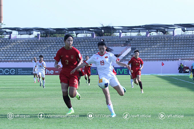 U20 nữ Việt Nam tích cực chuẩn bị cho trận gặp Thái Lan - Ảnh: VFF 