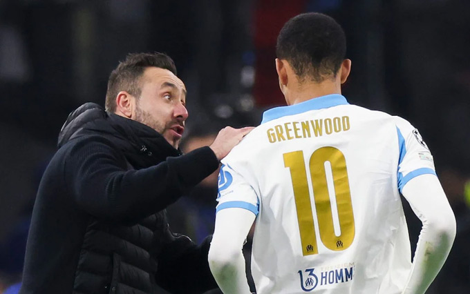 De Zerbi từng ủng hộ Greenwood tại Marseille