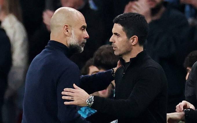 Pep đang đua vô địch với Arteta