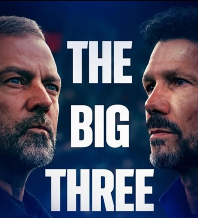 HLV Hansi Flick sẽ phải đấu trí căng thẳng với đồng nghiệp Diego Simeone