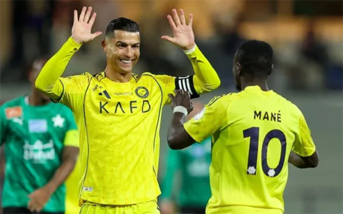Ronaldo và Mane cùng lập cú đúp giúp Al Nassr đại thắng