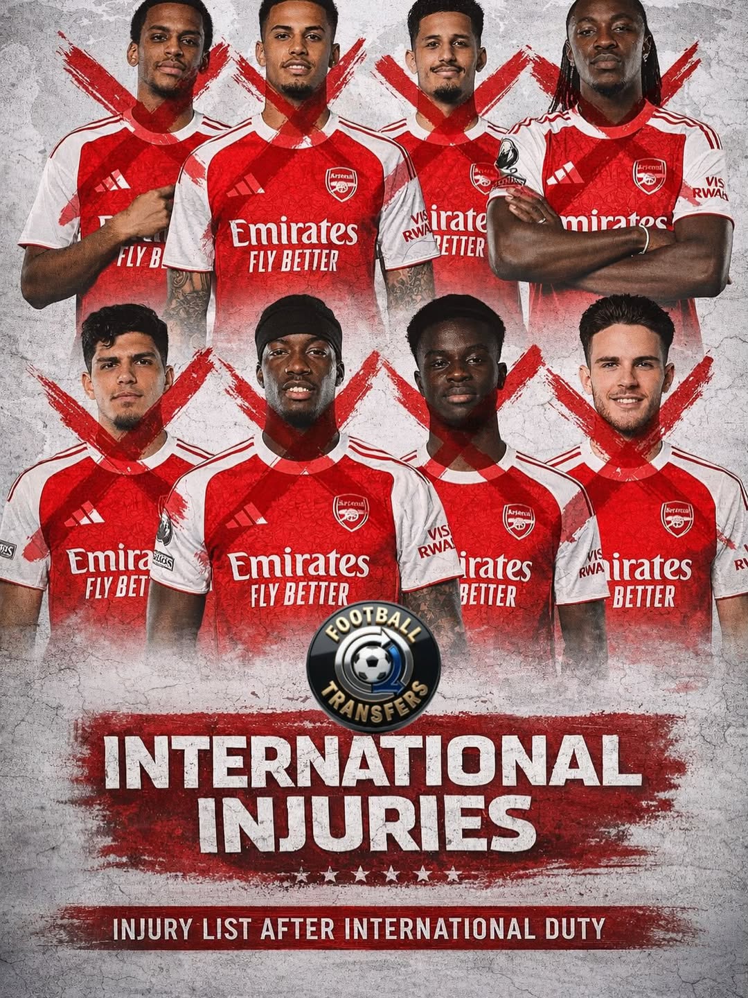 Danh sách các cầu thủ Arsenal chấn thương sau khi lên tuyển đang trở thành cơn ác mộng cuối mùa