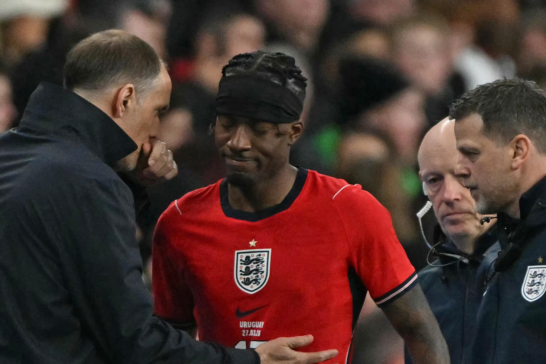 Madueke là thương binh mới nhất của Pháo thủ