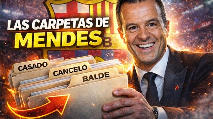 "Siêu cò" Jorge Mendes có tiếng nói quyết định trong việc đi hay ở của một loạt cầu thủ Barca.