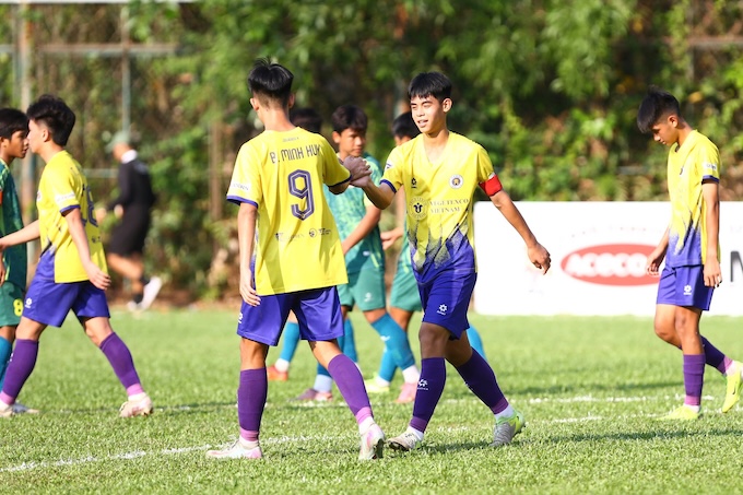 Hà Nội là đội đầu tiên đã giành vé vào tứ kết. Ảnh: Nguyễn Khánh