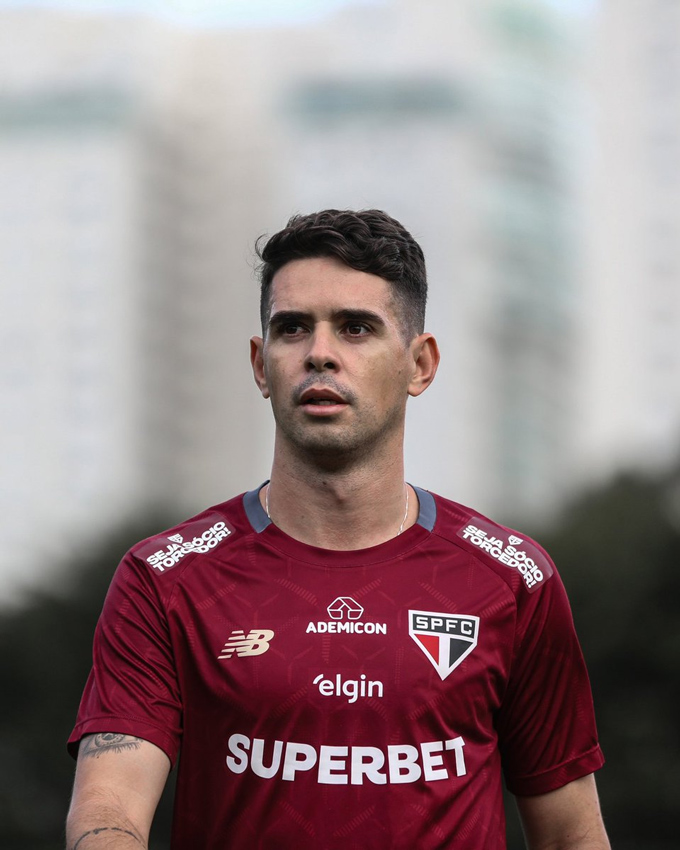 Oscar chỉ vừa mới trở lại Sao Paulo vào năm ngoái nhưng chưa đóng góp được nhiều. Ảnh -Twitter nhân vật