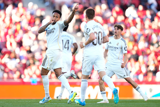 Eder Militao trở lại sau gần 4 tháng chấn thương và lập tức ghi bàn cho Real Madrid