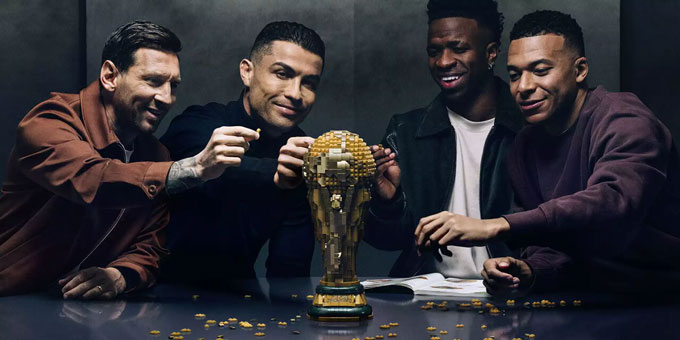 Ronaldo và Messi tham gia quảng cáo cho Lego