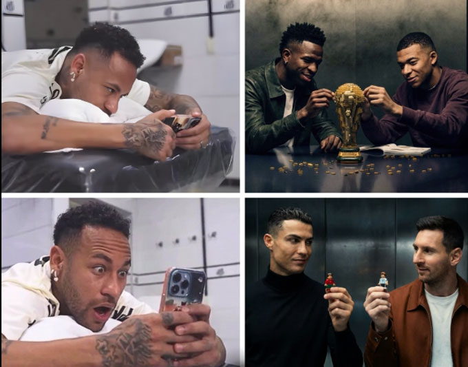 Neymar bị “ra rìa” trong đoạn quảng cáo gây sốt