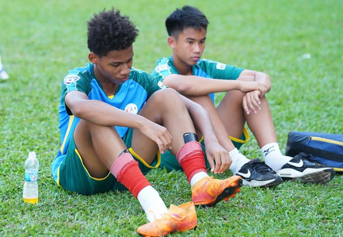 Adu Huỳnh Đức Favour  có thể hình và thể chất rất tốt. Ảnh - Nguyễn Khanh