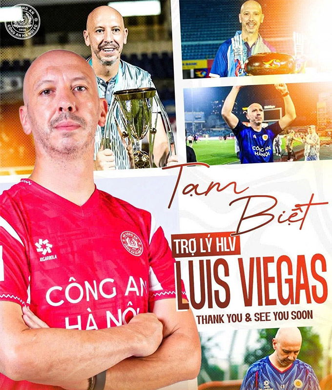 CAHN chia tay trợ lý đắc lực Luis Viegas 