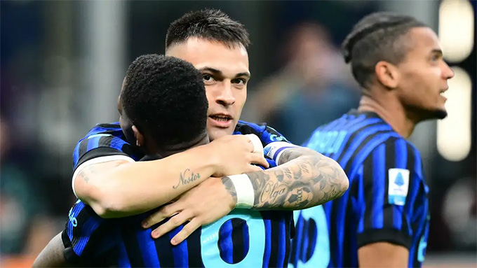 Cặp đôi "ThuLa" tái xuất giúp Inter hủy diệt Roma 5-2