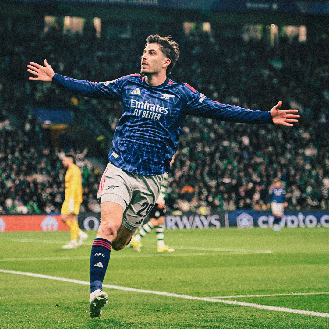 Niềm vui của Havertz sau khi ghi bàn cho Arsenal - Ảnh: @arsenal