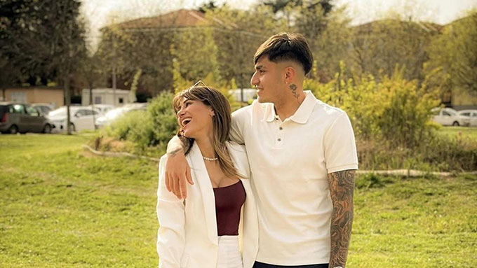 Santiago Castro và vợ mới cưới - Nguồn: repubblica.it