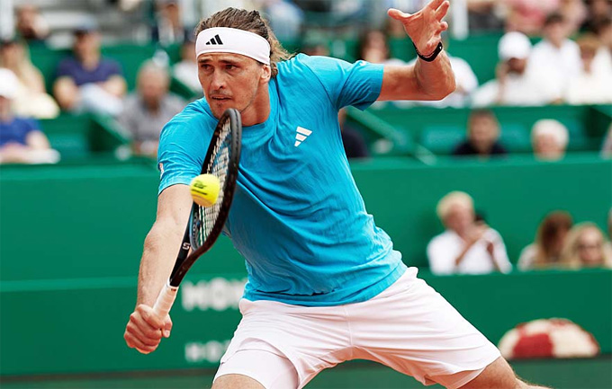 Cả trận, Zverev chỉ mắc 1 lỗi kép và có 26 điểm winner - Ảnh: ATP