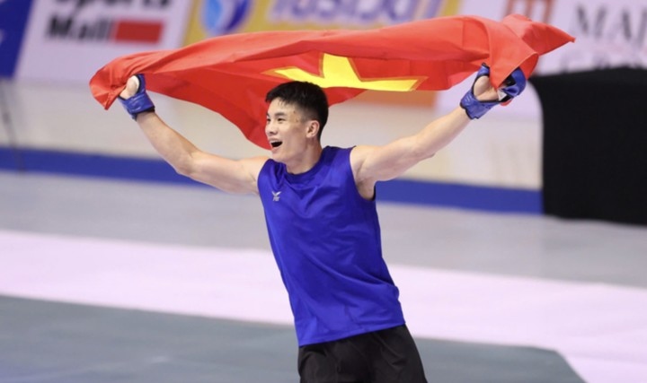 Quàng Văn Minh là võ sĩ Việt Nam đầu tiên giành HCV nội dung MMA tại SEA Games