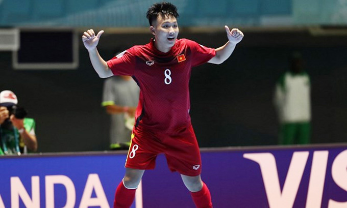 Pivo Minh Trí là người ghi bàn thắng cho ĐT futsal Việt Nam ở 2 kỳ World Cup 