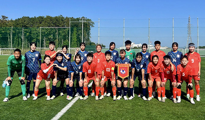 U17 nữ Việt Nam vừa hòa 0-0 THPT Iwata Higashi