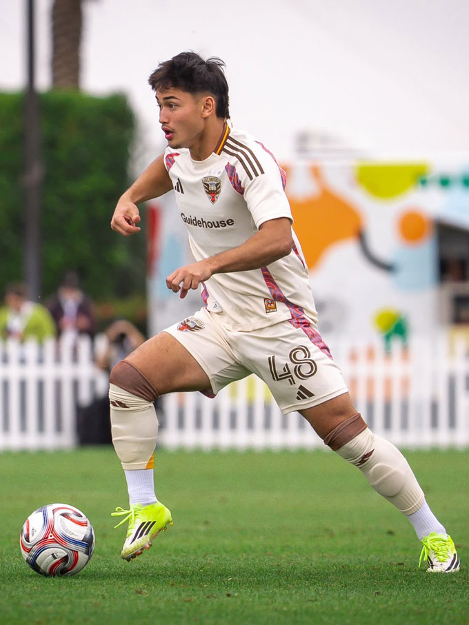 Turner hiện đang khoác áo đội một của DC United - Ảnh: Instagram nhân vật