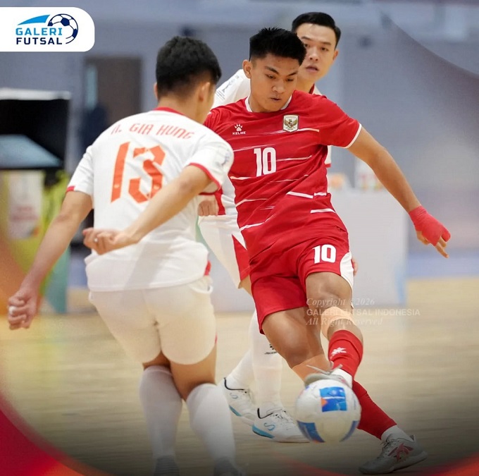 ĐT futsal Việt Nam không may mắn trước Indonesia 