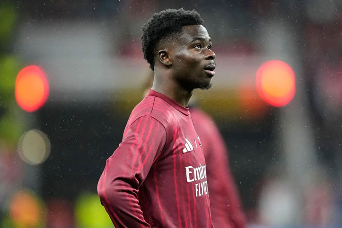 Saka thường xuyên bị quá tải do phải thi đấu quá nhiều