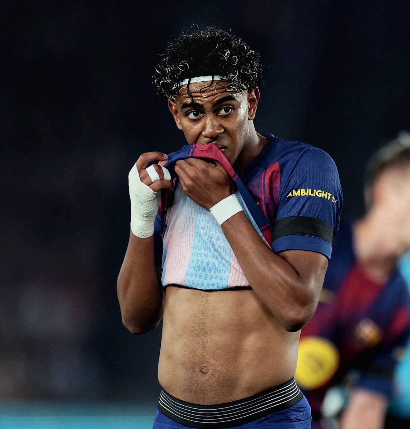 Yamal nguy cơ lần thứ 3 liên tiếp bị loại ở vòng knock-out Champions League - Ảnh: @TouchmineX