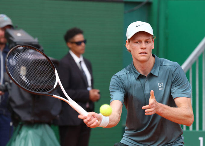 Sinner lên lưới thành công cả 5 lần. Ảnh: ATP