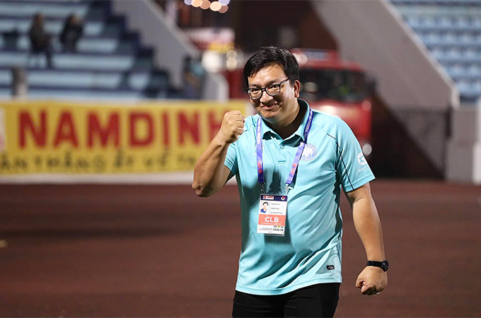 Giám đốc điều hành Lâm Văn Thỏa được kỳ vọng sẽ giúp Nam Định gặt hái những thành công tiếp theo trong thời gian tới 