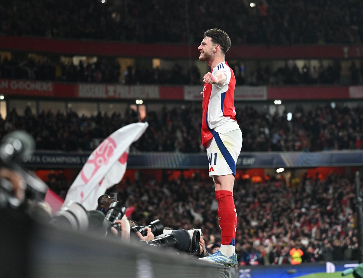 Rice đứng thứ hai về số cơ hội tạo ra (58) ở Premier League 2025/26, trong khi 57 pha tắc bóng và 30 pha đánh chặn cũng xếp hạng cao