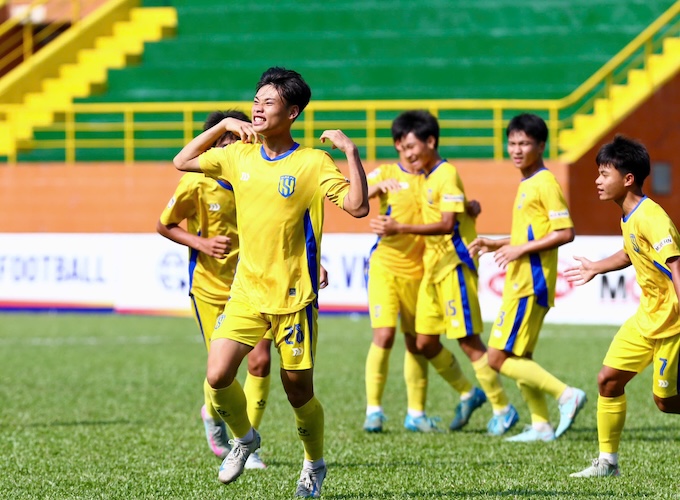 U15 SLNA là một trong những ứng viên nặng ký của chức vô địch. Ảnh: Nguyễn Khánh