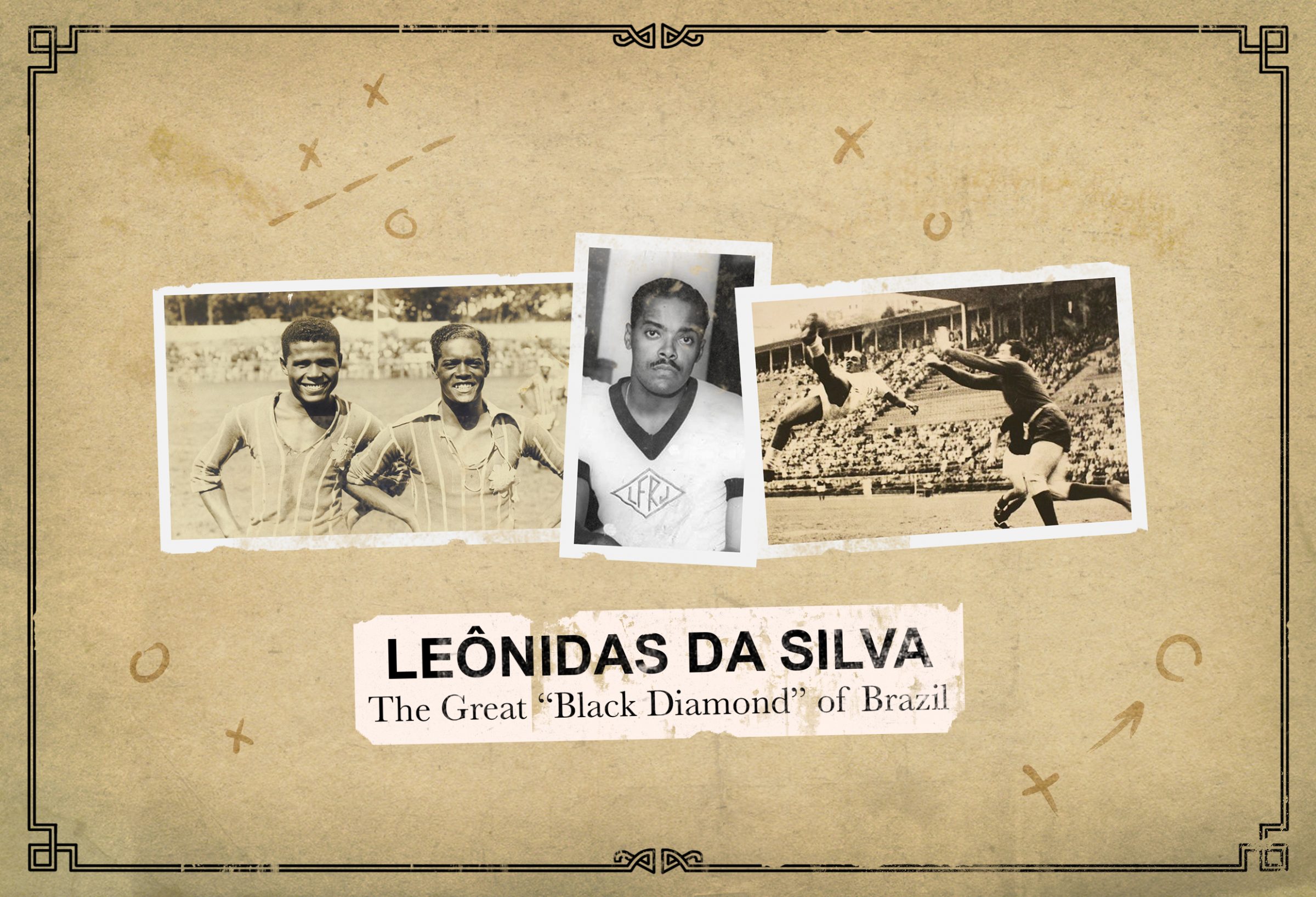 Leonidas từng nhiều lần thực hiện những cú “ngả bàn đèn” trong màu áo Vasco da Gama, Botafogo, Flamengo, Sao Paulo và ĐT Brazil